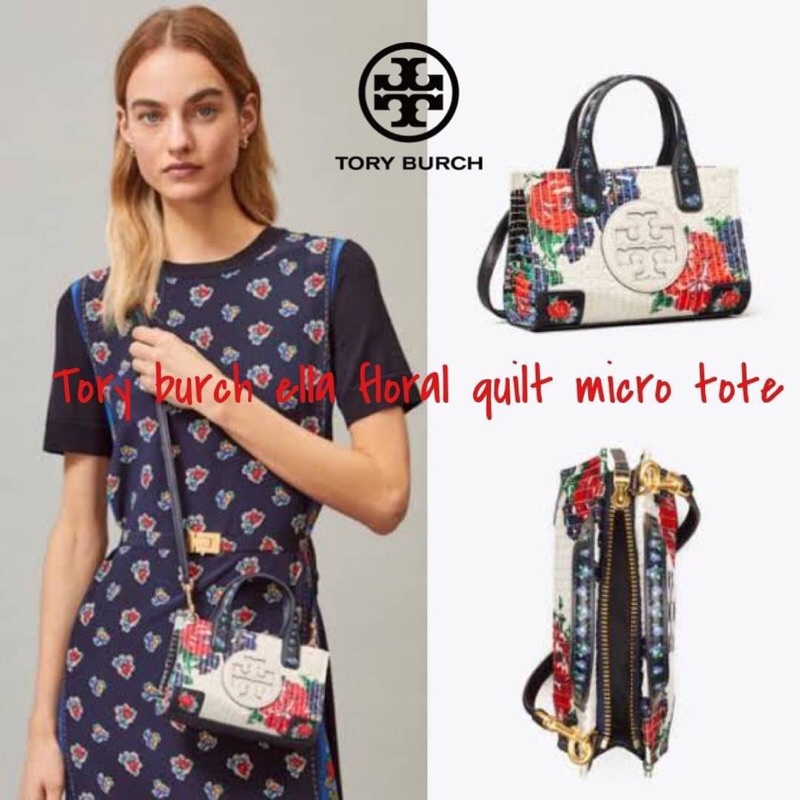 งานช็อป-tory-burch-ella-floral-quilt-micro-tote