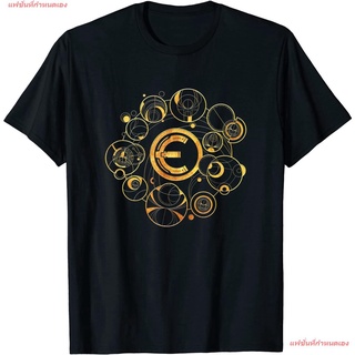 แฟชั่นที่กำหนดเอง ฮีโร่พลังเทพเจ้า มาร์เวลคอมิกส์ Marvel Eternals Geometric Golden Spheres T-Shirt เสื้อยืดพิมพ์ลาย เสื้