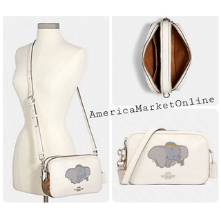 กระเป๋า COACH/ DISNEY X COACH JES CROSSBODY IN SIGNATURE CANVAS WITH DUMBO (COACH 91118)