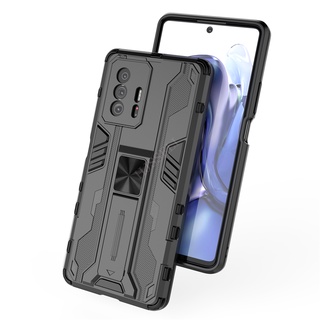เคส Xiaomi 11T Pro พลาสติกแบบแข็ง Armor Shockproof Back Cover Phone Case Xiaomi Mi 10T 11TPro กรณี ฝาครอบ