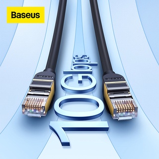Baseus Cat7 10Gbps สายแลนอีเธอร์เน็ต ความเร็วสูง Cat 7 RJ45 สายแลนอีเธอร์เน็ต สําหรับ NS PC แล็ปท็อป สายเคเบิลอีเธอร์เน็ต