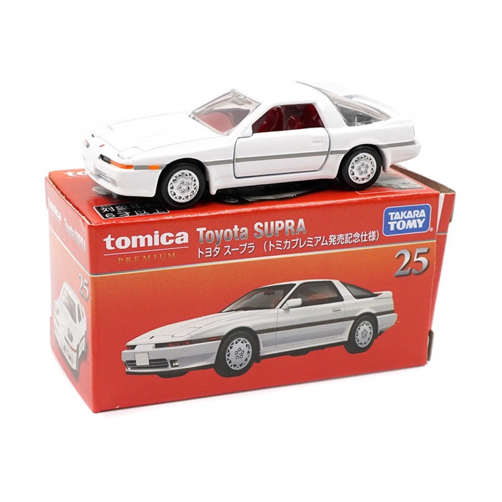 tomica-premium-1-62-toyota-supra-white-no-25-first-limited-edition-diecast-scale-รุ่นรถ