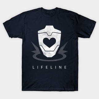 เสื้อยืดโอเวอร์ไซส์เสื้อยืด พิมพ์ลาย Apex Legends Lifeline Distressed สําหรับผู้ชายS-3XL