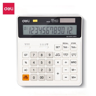 ภาพหน้าปกสินค้าDeli เครื่องคิดเลข เครื่องคิดเลขแบบตั้งโต๊ะ เครื่องคิดเลขแบบพกพ อุปกรณ์คิดเลข 12/14 หลัก อุปกรณ์สำนักงาน Calculator ที่เกี่ยวข้อง