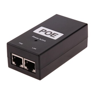 รูปภาพขนาดย่อของเดสก์ท็อป Poe 10/100Mbps แหล่งจ่ายไฟ 100 V-240 V 48V 1A แถมสาย Ac powerลองเช็คราคา