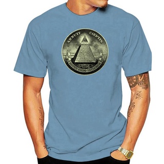 เสื้อยืด พิมพ์ลาย All-Seeing Eye Illuminati Freemason 2022373S-5XL