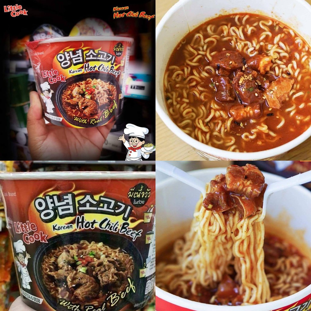 (แพ็ค 3) ลิตเติ้ลกุ๊ก ราเมงกึ่งสำเร็จรูปแบบถ้วย Little Cook instant ...