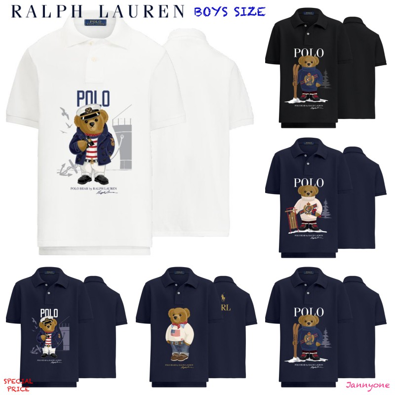 ralph-lauren-boys-bear-cotton-mesh-polo-shirt-เด็กโตผู้ชายอเมริกาอายุ-8-20-ปี