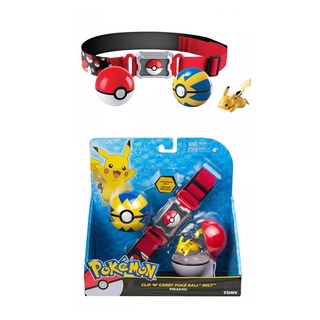 Pokemon Clip N Go Poké Ball Belt Set ชุดเข็มขัดโปเกม่อน N Go Poké Ball Belt