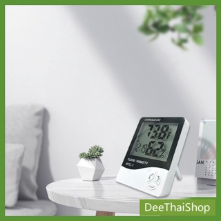 Deethai เครื่องวัดอุณหภูมิ ความชื้นและนาฬิกา Digital Temperature Meter
