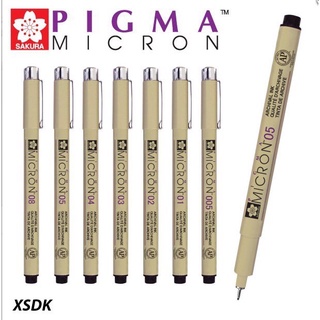 ปากกาพิกม่า ปากกาตัดเส้น SAKURA PIGMA MICRON (มีเฉพาะสีดำ) ปากกาวาดรูป ซากุระ สีดำ กันน้ำ สินค้าพร้อมส่ง