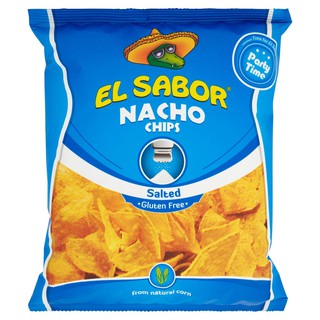 El Sabor Nacho Chips, Salted, 225g เอล ซาบอร์ นาโช ชิปส์ เค็ม 225g