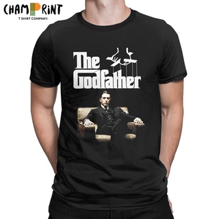 เสื้อยืดแขนสั้น คอกลม ผ้าฝ้ายแท้ พิมพ์ลาย Awesome The Godfather Corleone สําหรับผู้ชาย