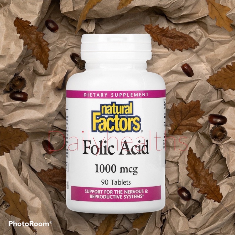 folic-acid-โฟลิก-บำรุงเลือด-แท้จาก-อเมริกา-usa-เข้มข้น-1000-mcg-90-เม็ด-ฟอริก-เอซิด-บำรุงสร้างเม็ดเลือดแดง