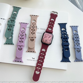 สายนาฬิกาข้อมือซิลิโคน ระบายอากาศ สําหรับ Smart Watches Series 8 Ultra 7 6 SE 5 4 3 2 1 ขนาด 49 มม. 41 มม. 45 มม. 44 มม. 42 มม. 40 มม. 38 มม.