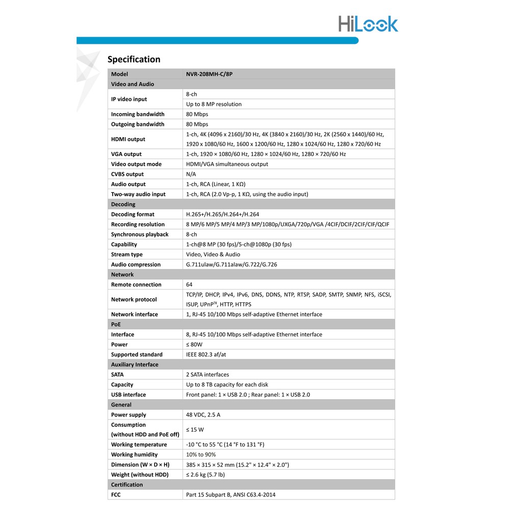 hilook-เครื่องบันทึกกล้องวงจรปิดระบบ-ip-8-ช่อง-รุ่น-nvr-208mh-c-8p-รองรับกล้อง-poe