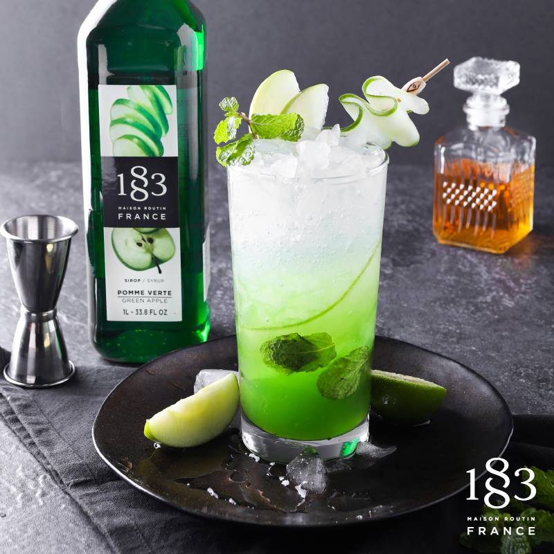 1883-น้ำเชื่อมกลิ่นกรีน-แอปเปิ้ล-1000-มล-1883-green-apple-syrup-1000-ml