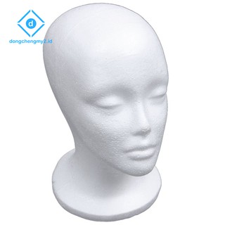 Female Foam Mannequin Head Model Hat Wig Display Stand Rack white N6TH