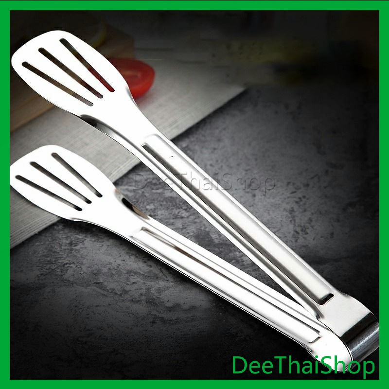 deethai-คลิปหนีบอาหารสแตนเลส-ที่คีบบาร์บีคิว-ย่างเนื้อ-ที่คีบปากเป็ด-คลิปทำอาหาร-stainless-steel-food-clip