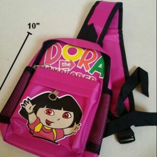 เป้สะพายเฉียง กระเป๋าคาดอก Shoulder bag ลาย ดอร่า Dora ขนาด 6x10x3 นิ้ว