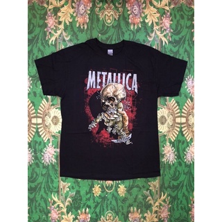 ผ้าฝ้าย 100%🎸METALLICA เสื้อวง Metallica สินค้านำเข้า ลิขสิทธิ์แท้ S-4XL