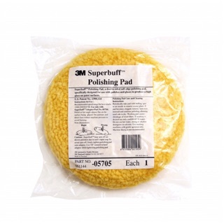 3M 05705 Superbuff Polishing Pad ลูกขัดขนแกะสีเหลือง ขัดเงา 8นิ้ว แบบ2หน้า