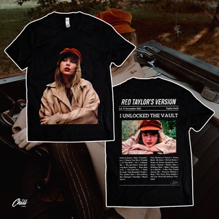 คอลูกเรือเสื้อยืดคอกลมFacebox TEE - TAYLOR สวิตช์ไฟผ้าฝ้ายแท้