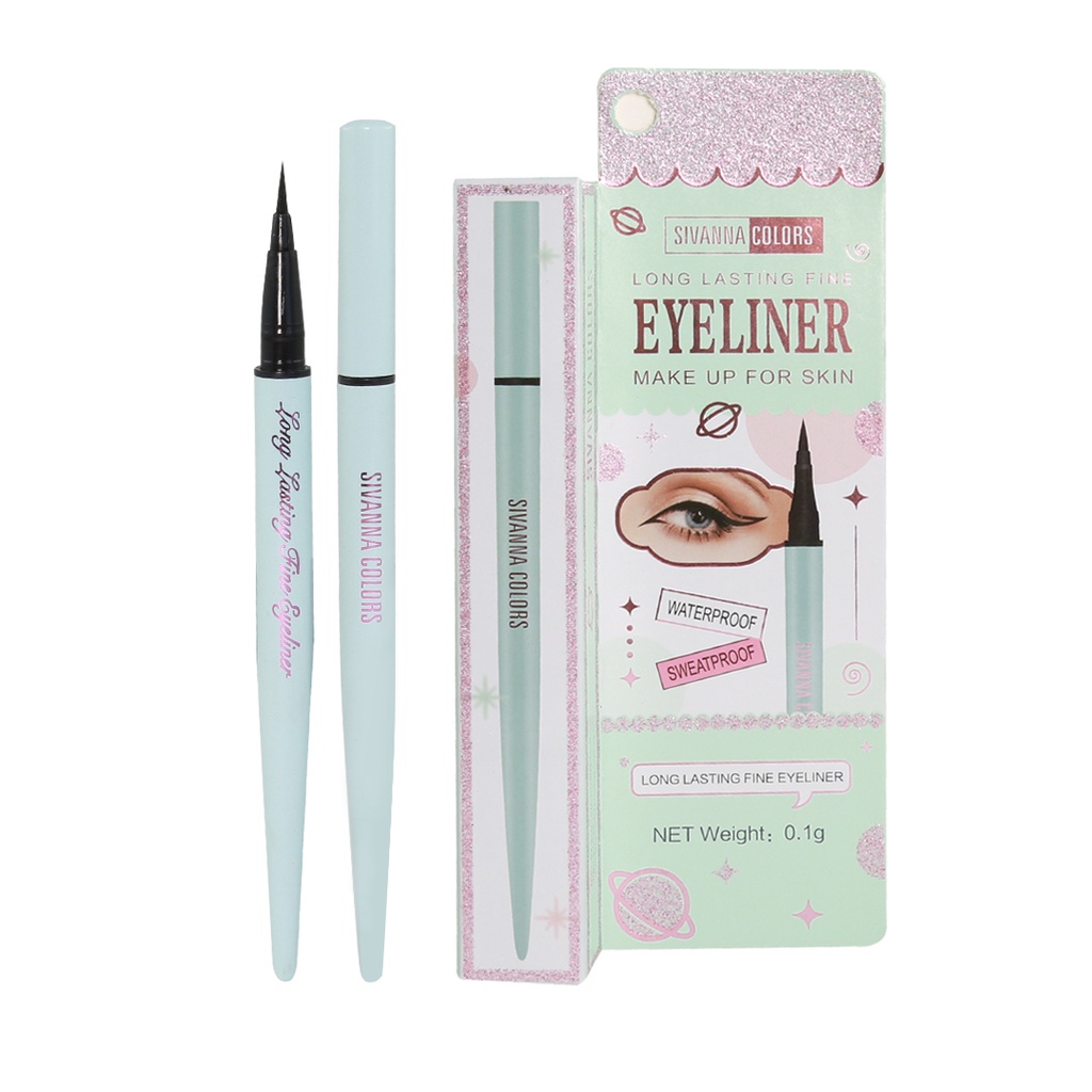 ภาพสินค้าES8016 Sivanna Colors Long Lasting Fine Eyeliner ซีเวียน่า อายไลเนอร์ จากร้าน lottashop บน Shopee ภาพที่ 6