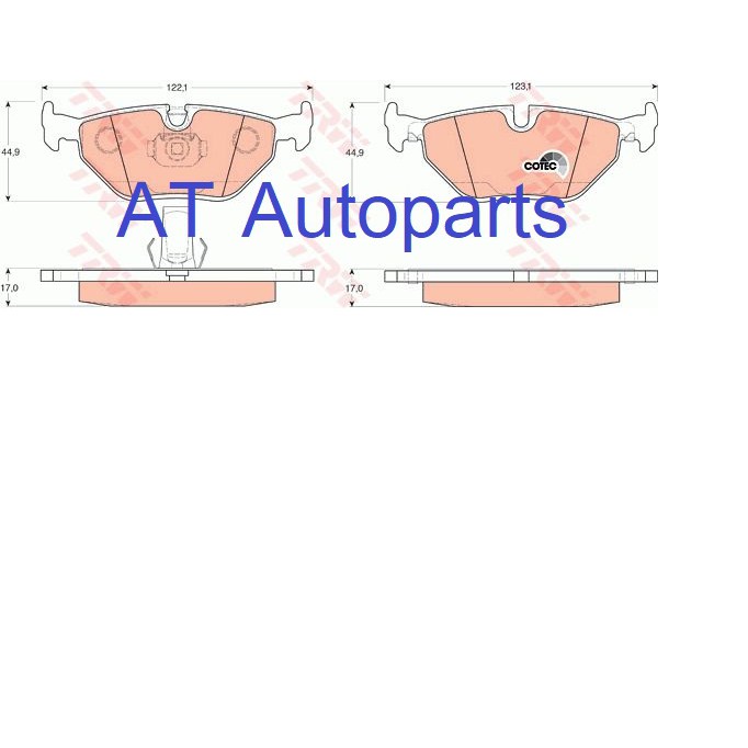 ผ้าเบรคหลัง-bmw-s5-e39-520i-523i-525i-530i-535i-ปี-1996-2003-gdb1265-trw