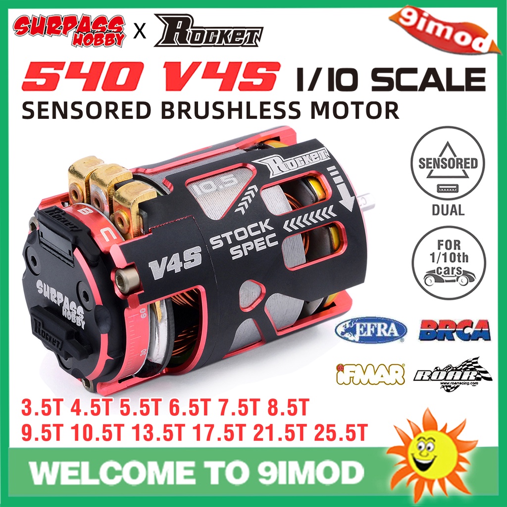 Surpasshobby Rocket 540 V4S Motore Brushless Sensored per 1/10