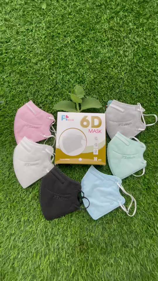 หน้ากากอนามัย-6d-รุ่นใหม่ล่าสุด-สินค้าผ่านการรับรอง-iso-13485-9001-pt-mask-1-กล่อง-10-ชิ้น-ย้ำสินค้าไม่เหมือน-3d