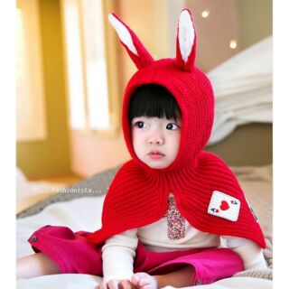 BUNNY HOODED SCRAFT