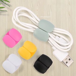 คลิปจัดเก็บสายเคเบิ้ล หูฟัง สายชาร์จ USB ทรงกลม 4 ชิ้น