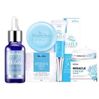 Natcha MIRACLE CREAM ณัชชามิราเคิลครีม +เซรั่มณัชชา Natcha serum+สบู่+กันแดด Natcha(ณัชชา)🔥ครบเซ็ท4🔥