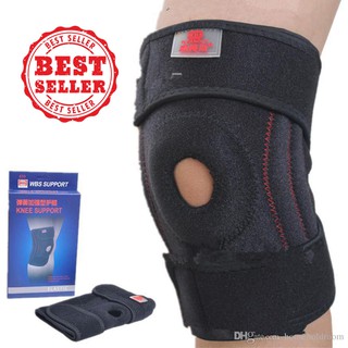 WBS KNEE SUPPORT สนับเข่า ที่รัดเข่า บรรเทาอาการปวดเข่า ที่รัดพยุงหัวเข่า 1 ชิ้น (สีดำ) สินค้าพร้อมส่ง