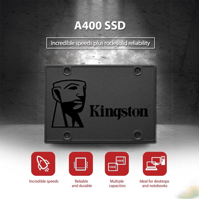 ภาพหน้าปกสินค้าใหม่เอี่ยม SSD(เอสเอสดี) 120GB 240GB 480GB 960GB Kingston A400 SATA III 2.5เหมาะสำหรับโน๊ตบุ๊คและเดสก์ท็อป จากร้าน xdmall.th บน Shopee