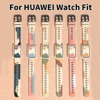 สายนาฬิกาข้อมือซิลิโคน แบบเปลี่ยน สําหรับ huawei Watch FIT Morandi strap huawei Watch FIT NEW
