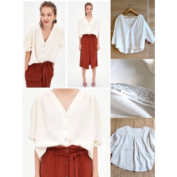 zara-trf-x-linen-ขาวสะอาดใหม่-ผ้าดีมาก-size-l-1-ตัว-xs-1-ตัว