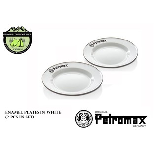 Petromax Enamel Plates in white (2 Pcs in Set) จาน#สีขาว