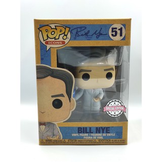 Funko Pop Icons - Bill Nye [ With Globe ] #51 (กล่องมีตำหนินิดหน่อย) แบบที่ 2