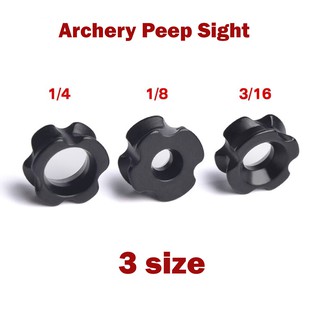 ภาพหน้าปกสินค้าTOPOINT Archery Peep Sight Shot Compound Composite Bow Aluminum Alloy 1/8\" , 1/4\" , 3/16\" Hunting View ที่เกี่ยวข้อง