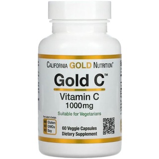 ภาพขนาดย่อของภาพหน้าปกสินค้า(พร้อมส่ง) California Gold Nutrition, Gold C, Vitamin C/Buffered Vitamin C. วิตามินซี เสริมภูมิ ป้องกันหวัด จากร้าน sumherb บน Shopee ภาพที่ 1