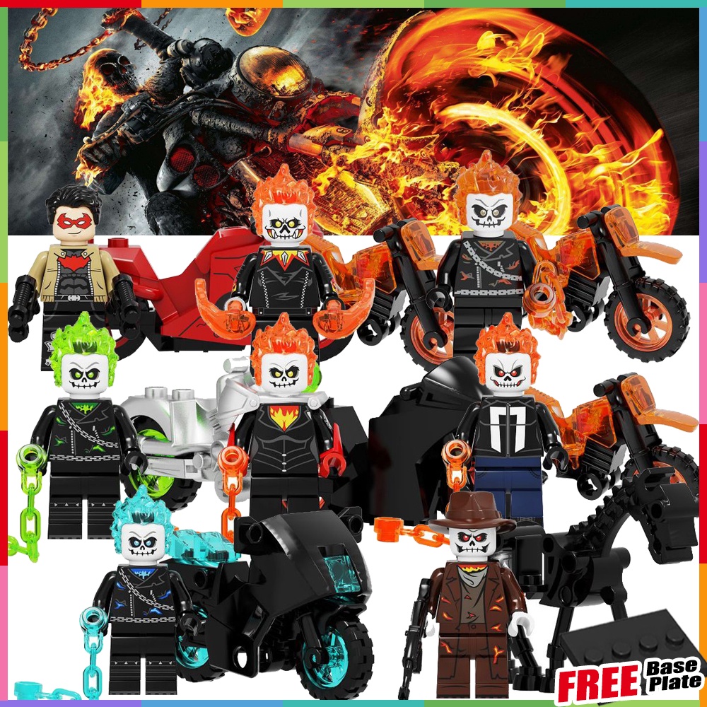 Ghost Rider ฟิกเกอร์ Marvel Ghost Panther Red Hood ขนาดเล็ก KF6120 ...