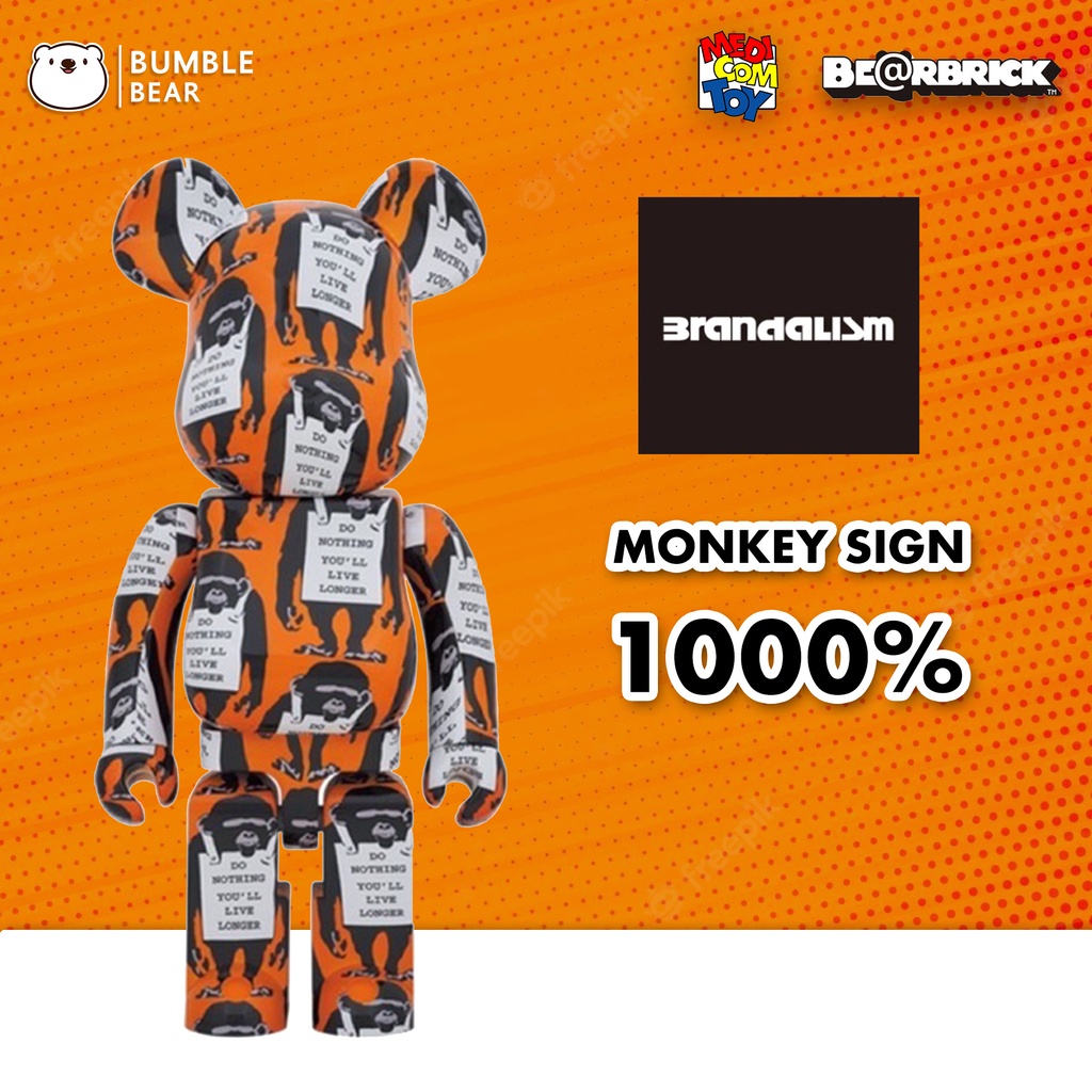 BE@RBRICK MONKEY SIGN 1000% Height about 700mm | eBay