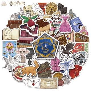 🔥  พร้อมส่ง 🔥 สติ๊กเกอร์ กันน้ำ แฮร์รี่ พอตเตอร์ แบบ B 50 ชิ้น Harry Potter