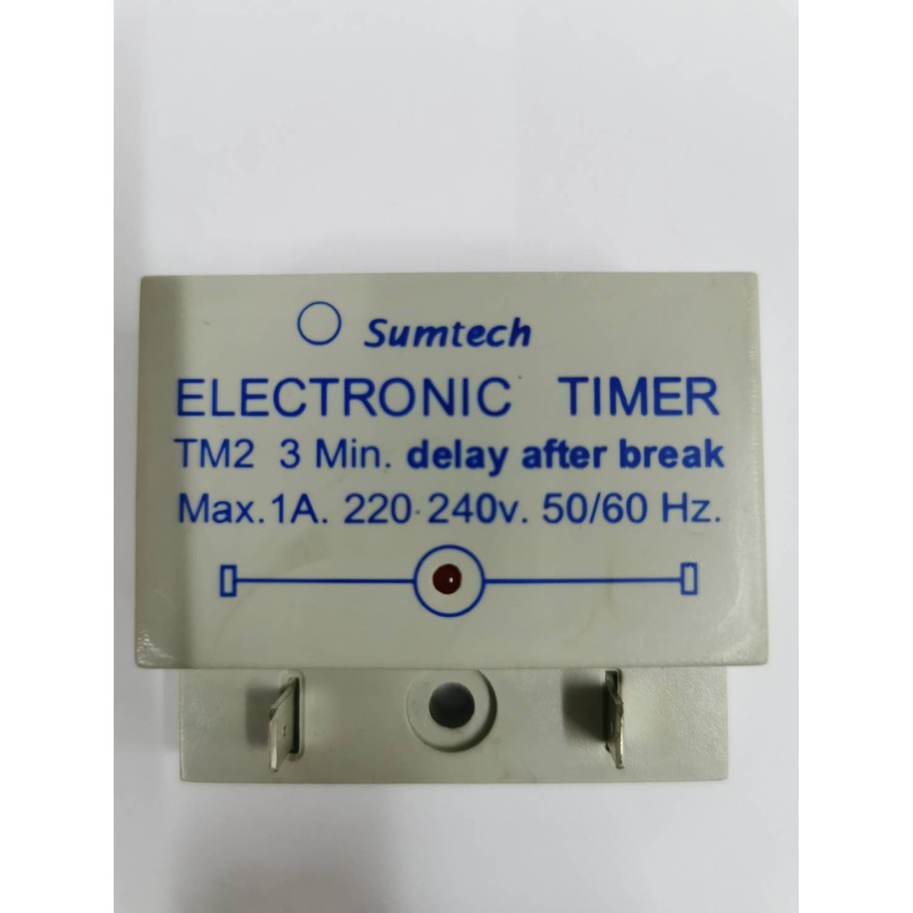 ไทม์เมอร์แอร์บ้าน หน่วงหลัง 3 นาที SUMTECH MAX 1A 220V 50Hz 3 Min Delay ...
