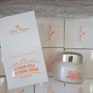 ครีมหน้าสด LABELYOUNG Vitamin Milk Whitening Cream (55 g.) ผิวนุ่ม หน้าเด้ง