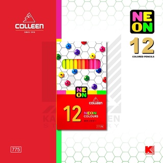 สินค้า สีไม้ Colleen รุ่น 775 (1 ด้าม 1 สี) รุ่นนีออน 12 สี