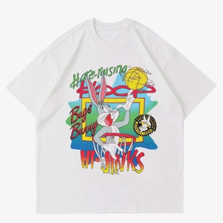 เสื้อยืด พิมพ์ลาย Bugs BUNNY VINTAGE | เสื้อยืด Looney TUNES 90S | เสื้อยืด ลายการ์ตูน สีขาว