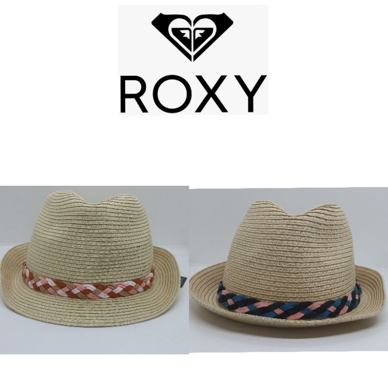 ของแท้-roxy-หมวกสาน-สไตล์ญี่ปุ่น-ของผู้หญิง